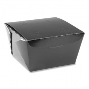 Pactiv Evergreen EarthChoice OneBox Paper Box, 46 oz, 4.5 x 4.5 x 3.25, Black, 200/Carton (NOB08B)