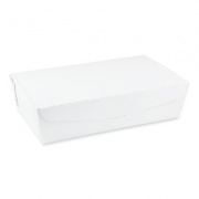 Pactiv Evergreen EarthChoice OneBox Paper Box, 77 oz, 9 x 4.85 x 2.7, White, 162/Carton (NOB04SW)
