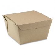 Pactiv Evergreen EarthChoice OneBox Paper Box, 46 oz, 4.5 x 4.5 x 3.25, Kraft, 200/Carton (NOB08KEC)