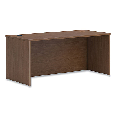 HON Mod Desk Shell, 66" x 30" x 29", Sepia Walnut (HONLDS6630LE1)