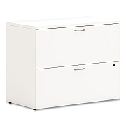HON Mod Lateral File, 2 Legal/Letter-Size File Drawers, Simply White, 36" x 20" x 29" (LLF3620L2LP1)