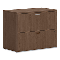 HON Mod Lateral File, 2 Legal/Letter-Size File Drawers, Sepia Walnut, 36" x 20" x 29" (HONLLF3620L2LE1)