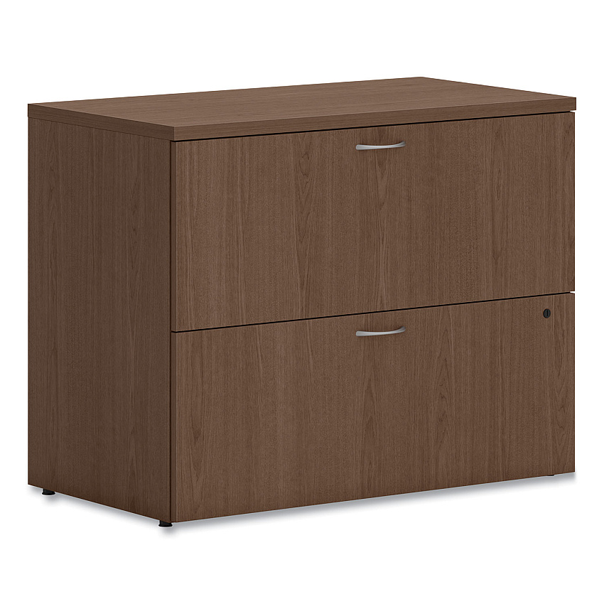 HON Mod Lateral File, 2 Legal/Letter-Size File Drawers, Sepia Walnut, 36" x 20" x 29" (HONLLF3620L2LE1)