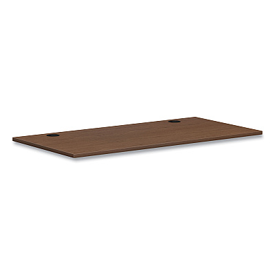 HON Mod Worksurface, Rectangular, 60w x 30d, Sepia Walnut (HONPLRW6030LE1)