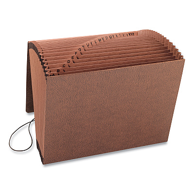 Smead TUFF Expanding Wallet, 21 Sections, Elastic Cord Closure, 1/21-Cut Tabs, Letter Size, Redrope (SMD70318)