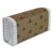 Boardwalk Green C-Fold Towels, 10.13 x 12.75, Natural White, 150/Pack, 16 Packs/Carton (51GREENB)