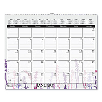 House of Doolittle Recycled Wild Flower Wall Calendar, Wild Flowers Artwork, 15 x 12, White/Multicolor Sheets, 12-Month (Jan to Dec): 2026 (3469)