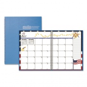 House of Doolittle Seasonal Monthly Planner, Seasonal Artwork, 10 x 7, Light Blue Cover, 12-Month (July to June): 2022 to 2023 (239508)