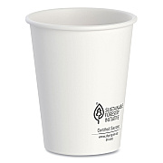 Solo Thermoguard Insulated Paper Hot Cups, 8 oz, White Sustainable Forest Print, 1,000/Carton (DCCDWTG8WCT)