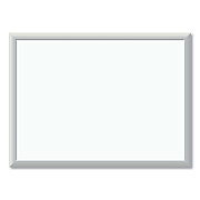 U Brands Melamine Dry Erase Board, 23 x 17, White Surface, Silver Frame (UBR030U0001)