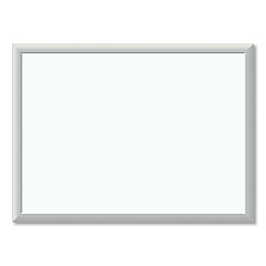 U Brands Melamine Dry Erase Board, 23 x 17, White Surface, Silver Frame (UBR030U0001)