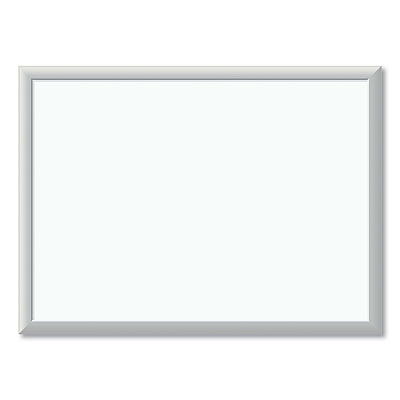 U Brands Melamine Dry Erase Board, 23 x 17, White Surface, Silver Frame (UBR030U0001)