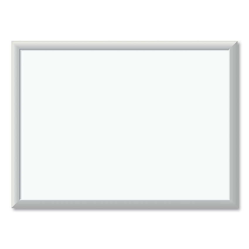 U Brands Melamine Dry Erase Board, 23 x 17, White Surface, Silver Frame (UBR030U0001)