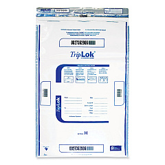 TripLOK Deposit Bag, Plastic, 12 x 16, Clear, 100/Pack (CNK585040)