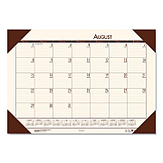 House of Doolittle EcoTones Recycled Academic Desk Pad Calendar, 18.5 x 13, Cream Sheets, Brown Corners, 12-Month (Aug to July): 2025 to 2026 (012541)
