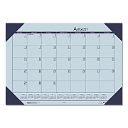 House of Doolittle EcoTones Recycled Academic Desk Pad Calendar, 18.5 x 13, Orchid Sheets, Cordovan Corners, 12-Month (Aug to July): 2025-2026 (012573)