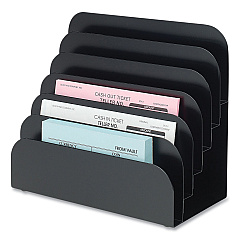 CONTROLTEK Trays, 6 Compartments, 8.25 x 7.25 x 4, Heavy Gauge Steel, Black (CNK500075)