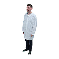 Promax Lab Coat Long Sleeve Snap White 3xl, Case Of 30 (M1010-3X)