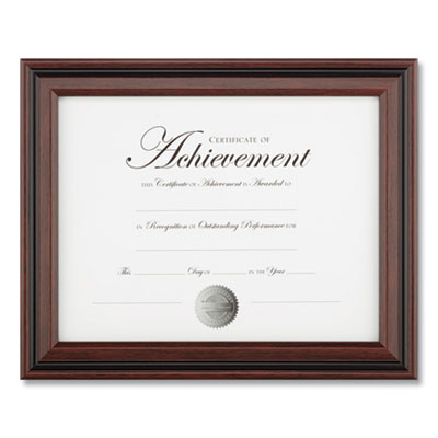 DAX Desk/Wall Photo Frame, Plastic, 8.5 x 11, Rosewood/Black (DAXN15786NT)