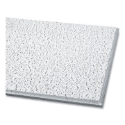 Armstrong Fissured Ceiling Tiles, Angled Tegular (0.94"), 24" x 24" x 0.63", White, 16/Carton (705A)