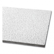 Armstrong Fine Fissured Ceiling Tiles, Non-Directional, Square Lay-In (0.94"), 24" x 48" x 0.63", White, 12/Carton (1729A)
