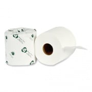 Eco Green Recycled 2-Ply Standard Toilet Paper, Septic Safe, White, 4" Wide, 500 Sheets/Roll, 80 Rolls/Carton (EB8003)