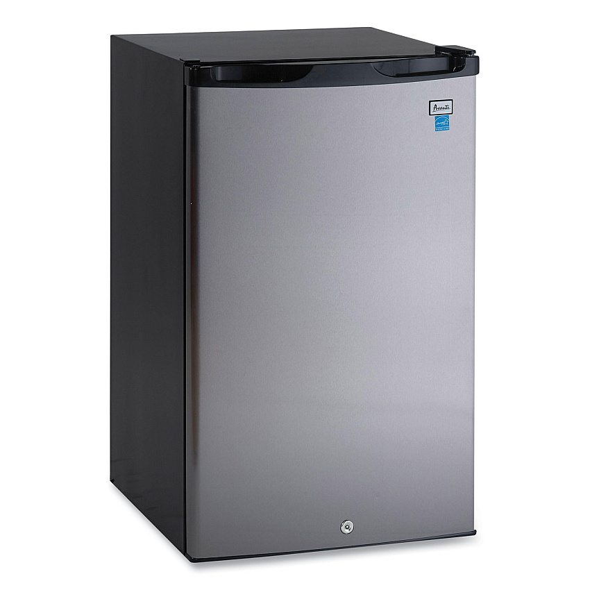 Avanti 4.4 Cu.Ft. Auto-Defrost Refrigerator, 19.25 x 22 x 33, Black with Stainless Steel Door (AVAAR4456SS)