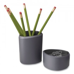 Advantus Silhouette Stuff Cups, Thermoplastic Elastomer, Gray, 2/Pack (37610)