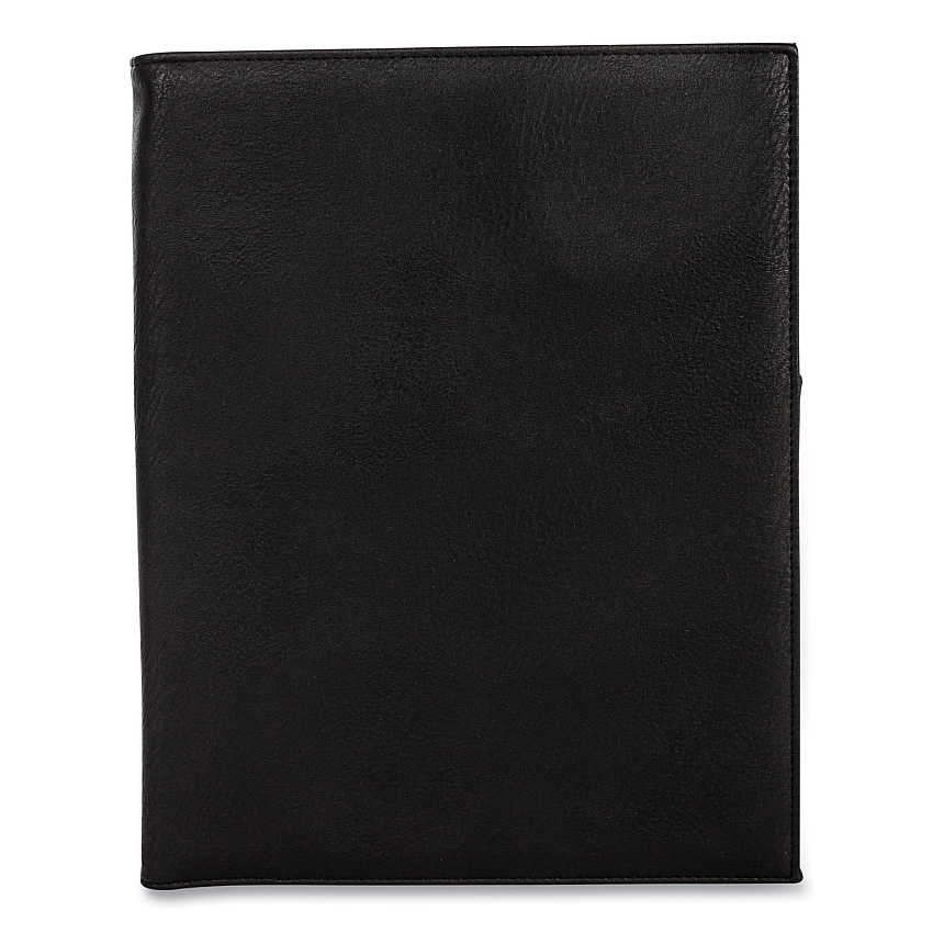 Bond Street Faux-Leather Padfolio, 9 x 12 Pad, 9.75 x 12.5, Black (BND5042BSBLACK)