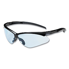 Bouton Adversary Optical Safety Glasses, Scratch-Resistant, Light Blue Lens, Black Frame (BOU250280003)