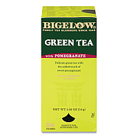 Bigelow Green Tea with Pomegranate, 0.07 oz Tea Bag, 28/Box (BTCRCB10363)