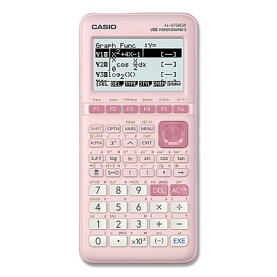 Casio FX-9750GIII 3rd Edition Graphing Calculator, 21-Digit LCD, Pink (CSOFX9750GIIIPK)