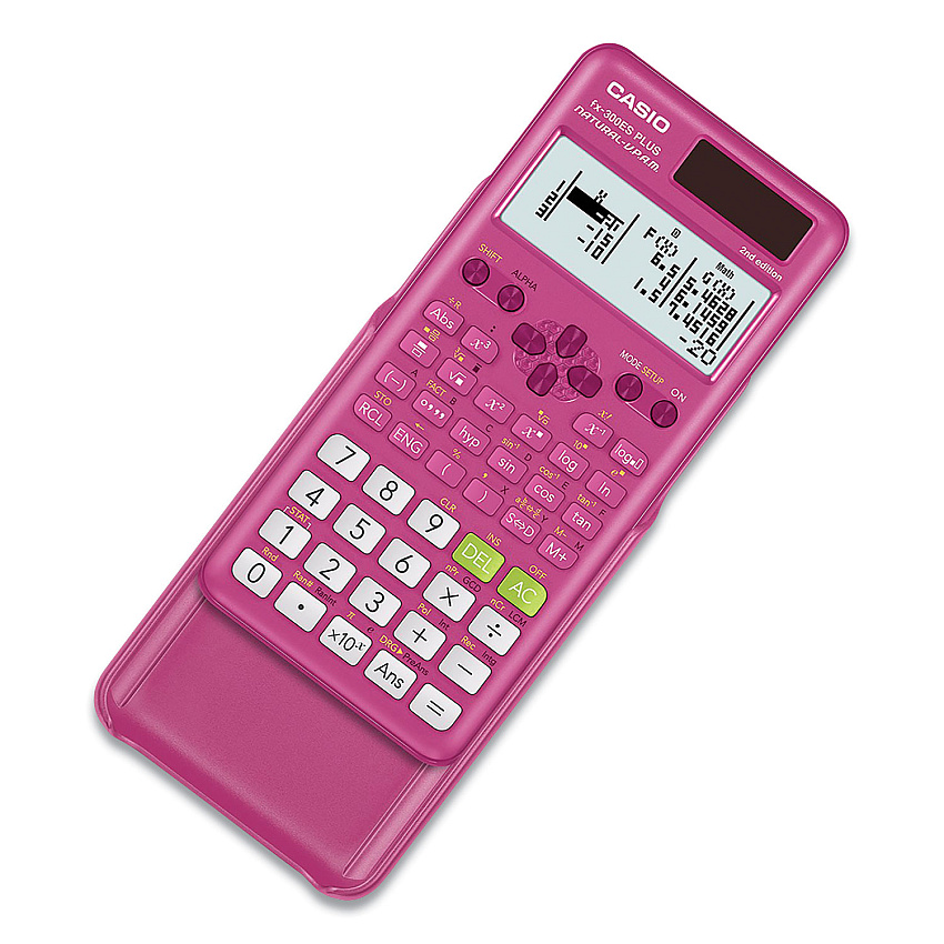 Casio FX-300ES Plus 2nd Edition Scientific Calculator, 16-Digit LCD, Pink (CSO300ESPLS2PK)