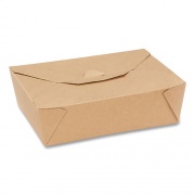 Dixie Reclosable One-Piece Natural-Paperboard Take-Out Box, 8.5 x 6.25 x 2.5, Brown, 200/Carton (3TOC)