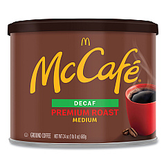 McCafe Ground Coffee, Premium Roast Decaf, 24 oz Can (GMT079737)