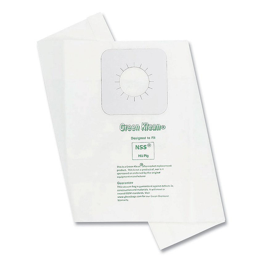 Green Klean Replacement Vacuum Bags, Fits NSS M1 PIG, 3/Pack (GRKM1PIGP)