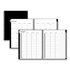 Blue Sky Enterprise Weekly Appointment Planner, 11 x 8.5, Black Cover, 12-Month (Jan to Dec): 2026 (111289)