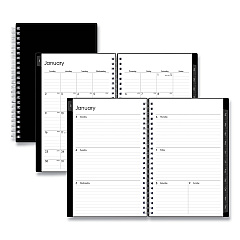 Blue Sky Enterprise Weekly/Monthly Planner, 8 x 5, Black Cover, 12-Month (Jan to Dec): 2026 (111291)