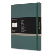 Moleskine Professional Notebook, Soft Cover, 1-Subject, Narrow Rule, Forest Green Cover, (192) 9.75 x 7.5 Sheets (620848)