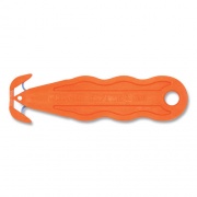 Klever Kutter Kurve Blade Plus Safety Cutter, 5.75" Plastic Handle, Orange, 10/Box (PLS100G)