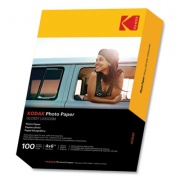 Kodak Photo Paper, 8 mil, 4 x 6, Glossy White, 100/Pack (41180)