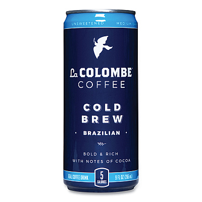 La Colombe Cold Brew Coffee, Brazilian Bold, 9 Oz Can, 12/carton (LALLCT00004)
