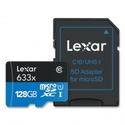 Lexar microSDXC Memory Card, UHS-I U1 Class 10, 128 GB (MI128BBNL633)