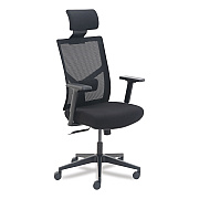 La-Z-Boy Mesh Back Molded Foam Task Chair, Supports Up to 275 lb, Black Seat/Back (LZB60021)