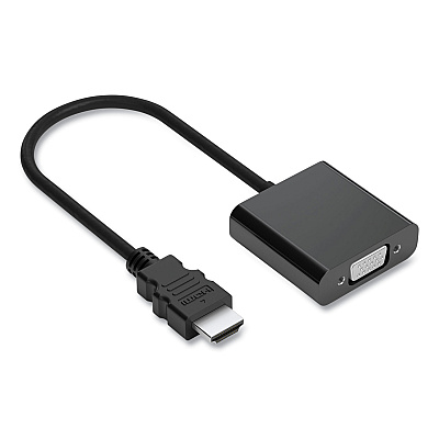 NXT Technologies HDMI to VGA Adapter, 6", Black (NXT24400008)