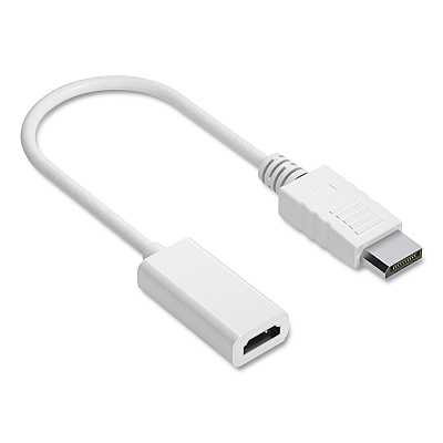 NXT Technologies DisplayPort to HDMI Adapter, 6", White (NXT24400011)