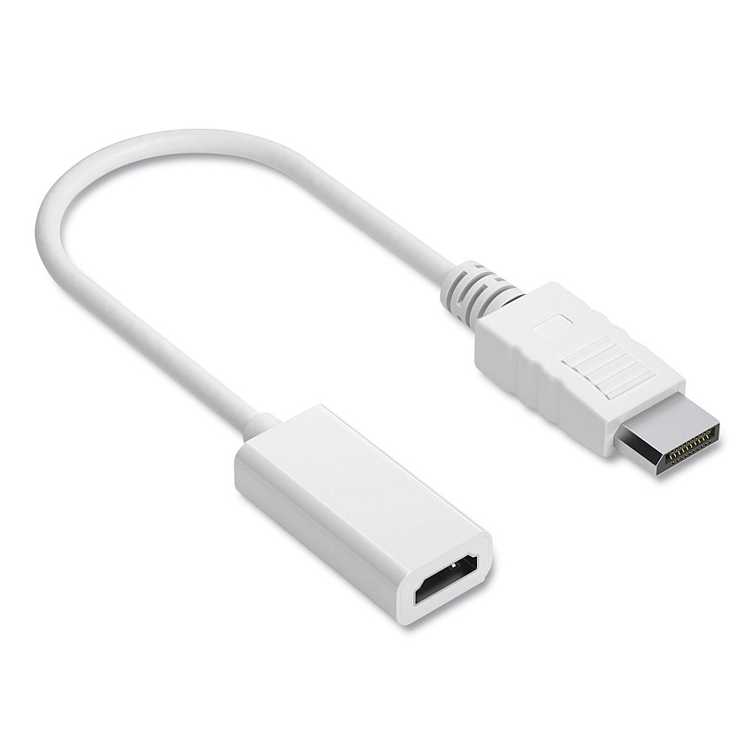 NXT Technologies DisplayPort to HDMI Adapter, 6", White (NXT24400011)