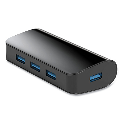 NXT Technologies USB 3.0 Hub, 4 Ports, Black (NXT24400020)