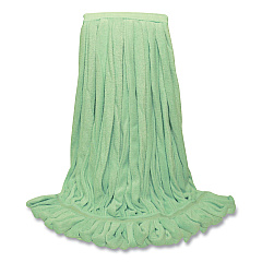 O'Dell EchoFiber Microfiber Loop Mop, Large, Split Microfiber, 16 x 16, 1.5" Headband, Green, 12/Carton (ODCMWTLGNB)