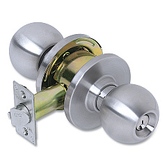 Tell Heavy Duty Commercial Storeroom Knob Lockset, Stainless Steel Finish (PFQCL100045)